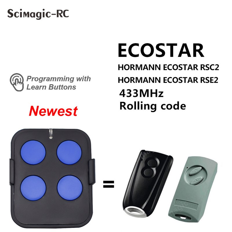 霍曼 ECOSTAR RSC2霍曼 ecostar RSE2 兼容遥控器 433.92MHz