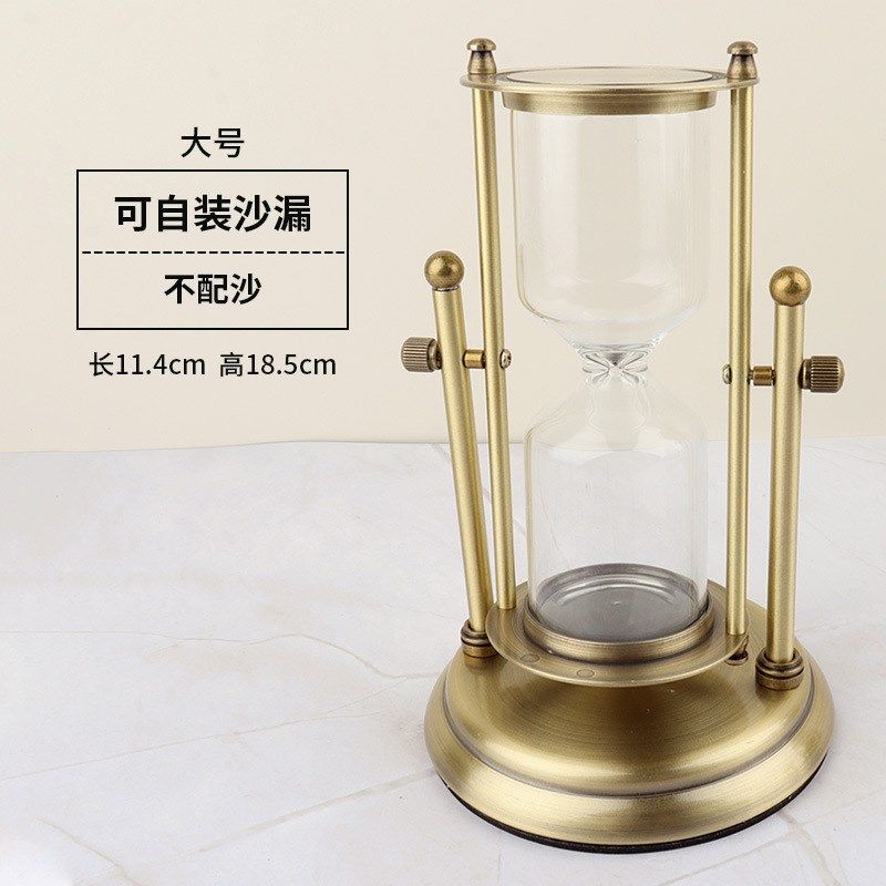 欧式金属沙漏可以自己装沙的沙漏瓶计时器创意书房家居摆件礼品,运动/瑜伽/健身/球迷用品,计时工具,淘宝优惠券,粉丝福利购,淘宝优惠卷