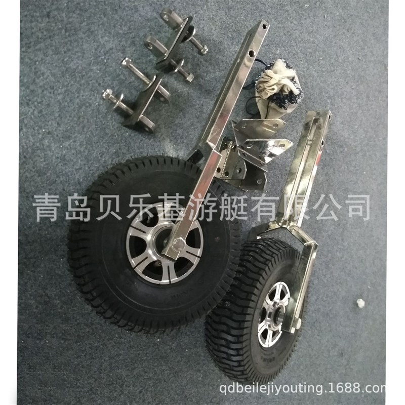 艉轮小F充气轮铝合金轮毂皮划艇冲锋舟钓鱼船橡皮艇小拖轮