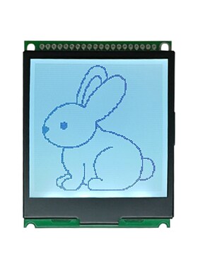 2.5寸160160点阵LCD显示模块LCM模组带汉字库并口SPI串口3.3V~5V