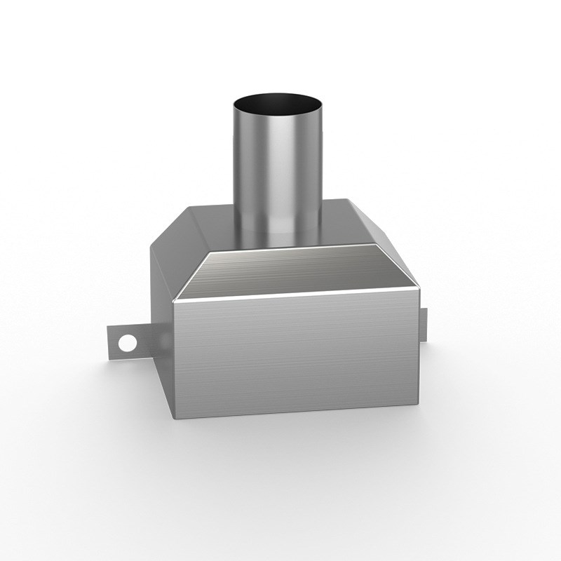 雨水漏斗 pvc下水管件塑料方型不锈钢接水斗75 110 160排水管配件