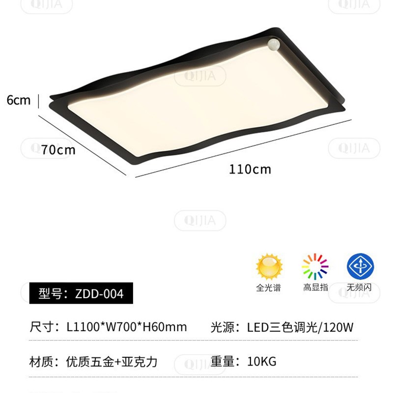 2025新款高级感护眼大厅主灯客厅吸顶灯意式极简设计师创意中山灯