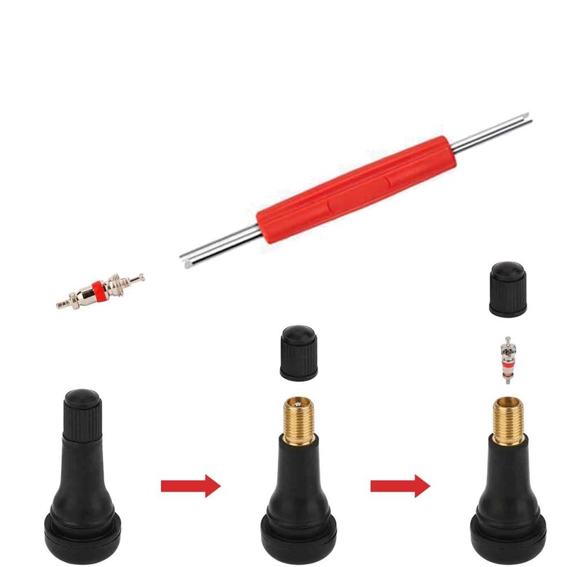 气门芯拆卸扳手 轮胎拆卸安装工具套装 TR412气门嘴更换工具