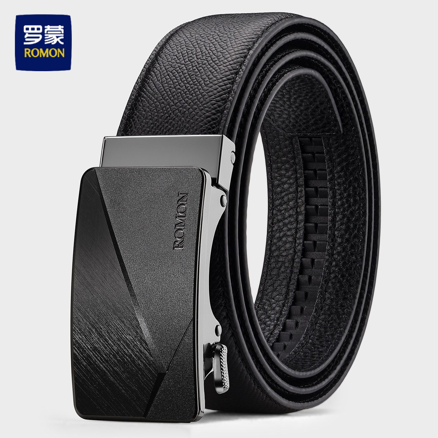 罗蒙皮带男真皮商务休闲男士腰带官方正品时尚头层牛皮裤腰带潮流