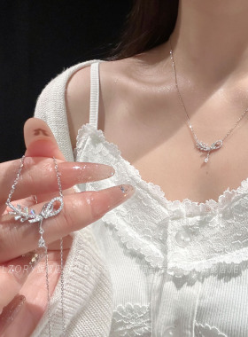 官方纯银穗穗平安项链女麦穗轻奢小众设计感锁骨链送女友生日礼物