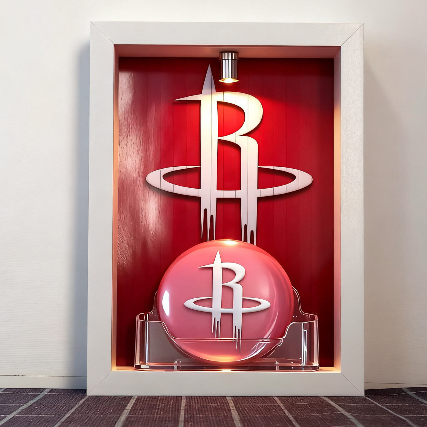 NBA火箭队队标徽章摆台相框亚克力家居装饰品桌面摆件定制轻奢,家居饰品,桌面摆件,淘宝优惠券,粉丝福利购,淘宝优惠卷