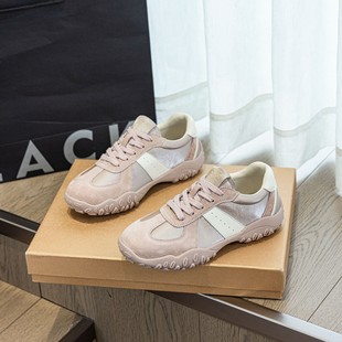 56002 小个子增高7厘米真皮防滑百搭德训鞋 新款 鞋 子女软底女鞋
