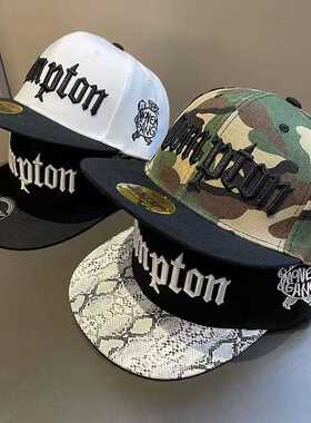 欧美Compton青年街舞平檐帽沿男潮街舞嘻哈帽