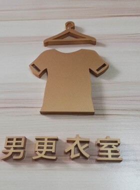 更衣室试衣间温馨提示牌s指示牌 服装店铺男女更衣室标志门牌 门