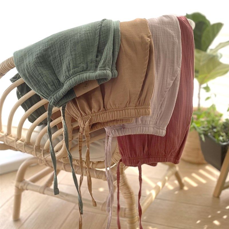 柔软透气双层纱布绉布棉纱x女士阔腿裤中长睡裤空调裤夏季,女士内衣/男士内衣/家居服,睡裤/家居裤,淘宝优惠券,粉丝福利购,淘宝优惠卷