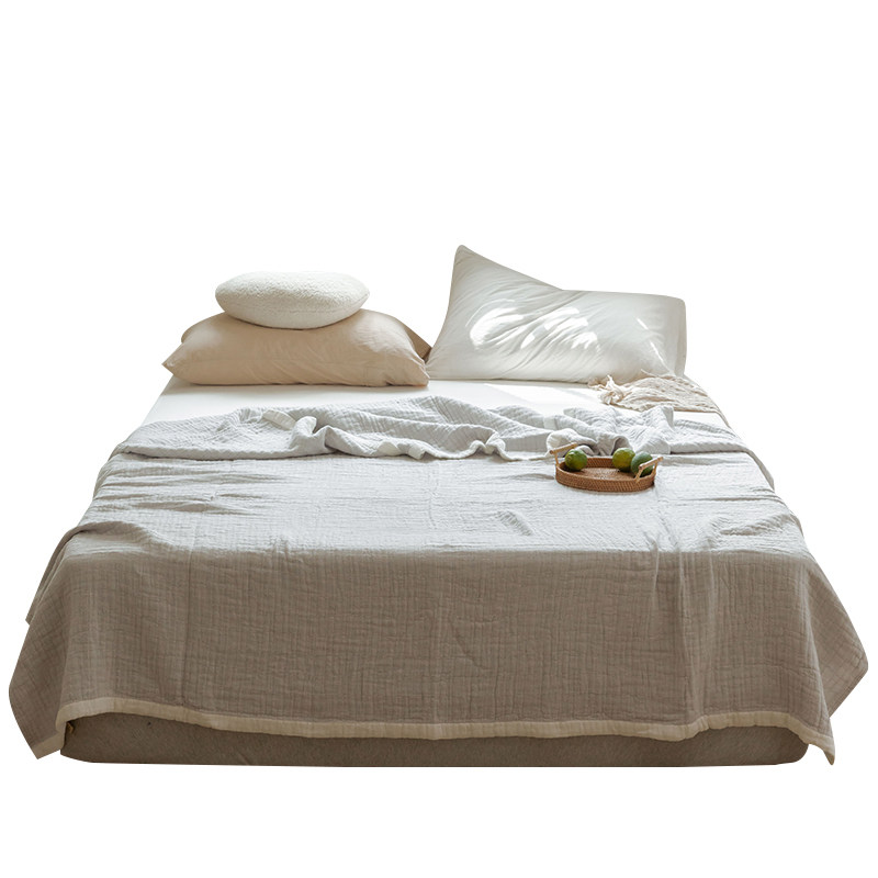 日式四层纱布毛巾被办公室v夏季薄款盖毯空调被单双人全棉毯子,床上用品,休闲毯/毛毯/绒毯,淘宝优惠券,粉丝福利购,淘宝优惠卷