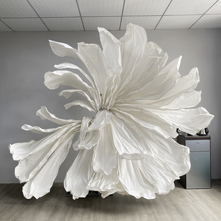 大型婚礼背景纸花超大褶皱造型纸艺花巨型美塑花婚庆舞台摄影装饰