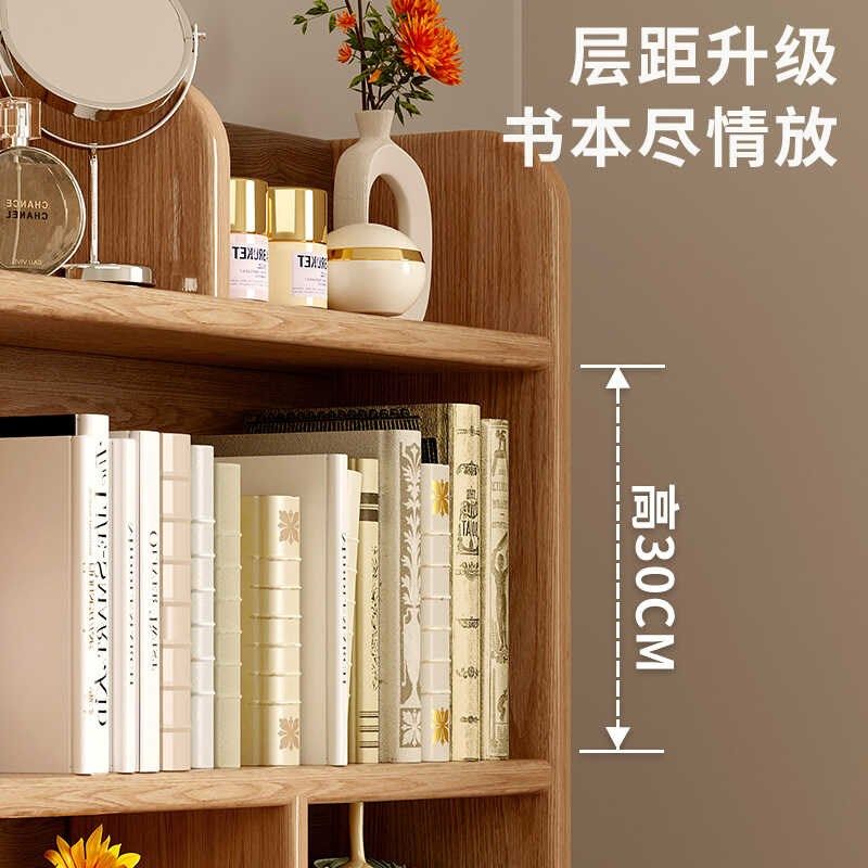 桌面书架立式实木木头带s抽屉书面桌面置物架桌上多层飘窗小书柜,住宅家具,书架,淘宝优惠券,粉丝福利购,淘宝优惠卷