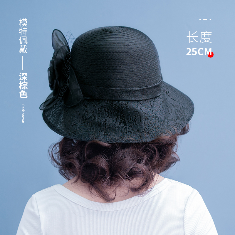 戴假发帽子一体时尚女夏天短卷发渔夫帽逼真自然短发假发套可拆卸