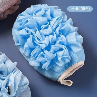 洗澡搓澡巾起泡浴花二合一女士沐浴球双面澡巾手套搓背洗澡巾
