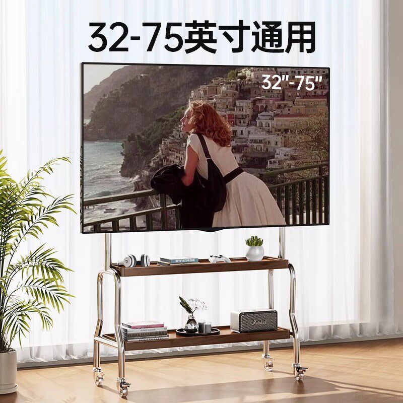 电视机落地支架可移动立式不锈钢电视机架