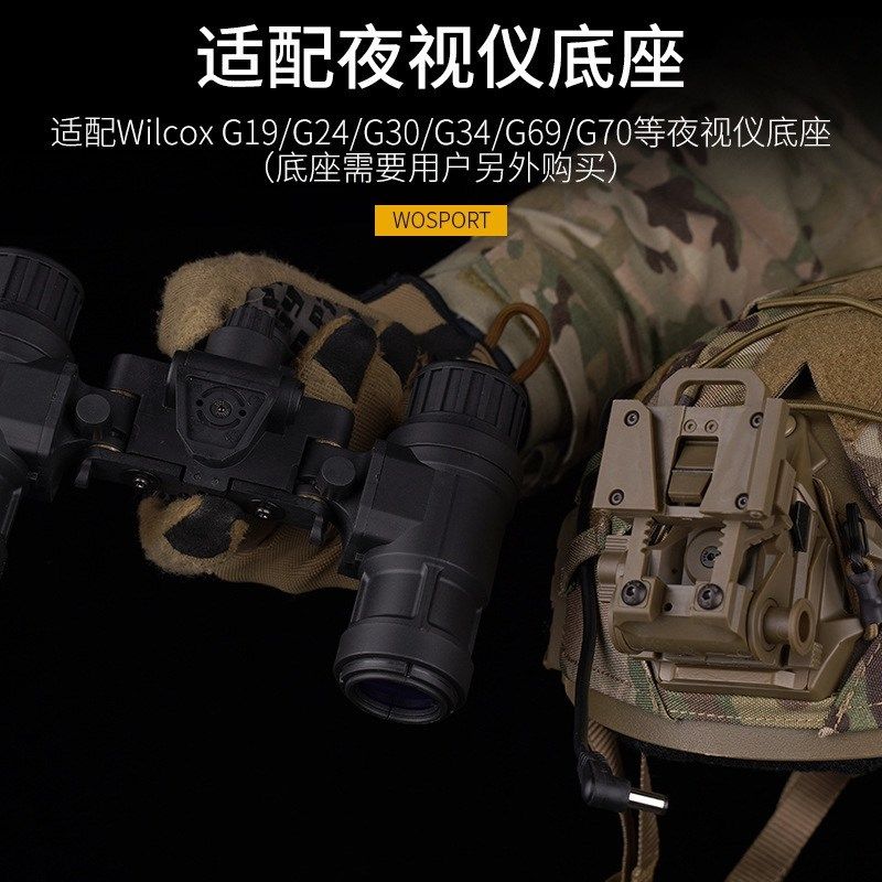 WoSporT沃斯柏 AN/PVS31 双目夜视仪模型 两目无功能模型 可发光
