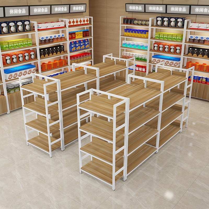 中岛货架置物架多层展示柜多功能零食摆货架超市家具便利店展示架