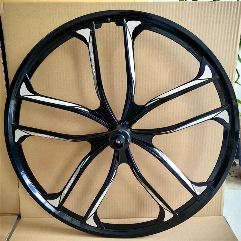 山地车轮组自行车镁合金一体轮毂轴承碟刹变速车轮三刀六刀十刀轮