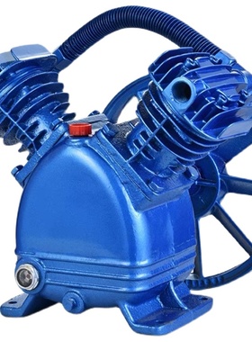 空压机机头双缸三缸气泵机头泵头0.6/80.9/81.0/8空气压缩机泵头