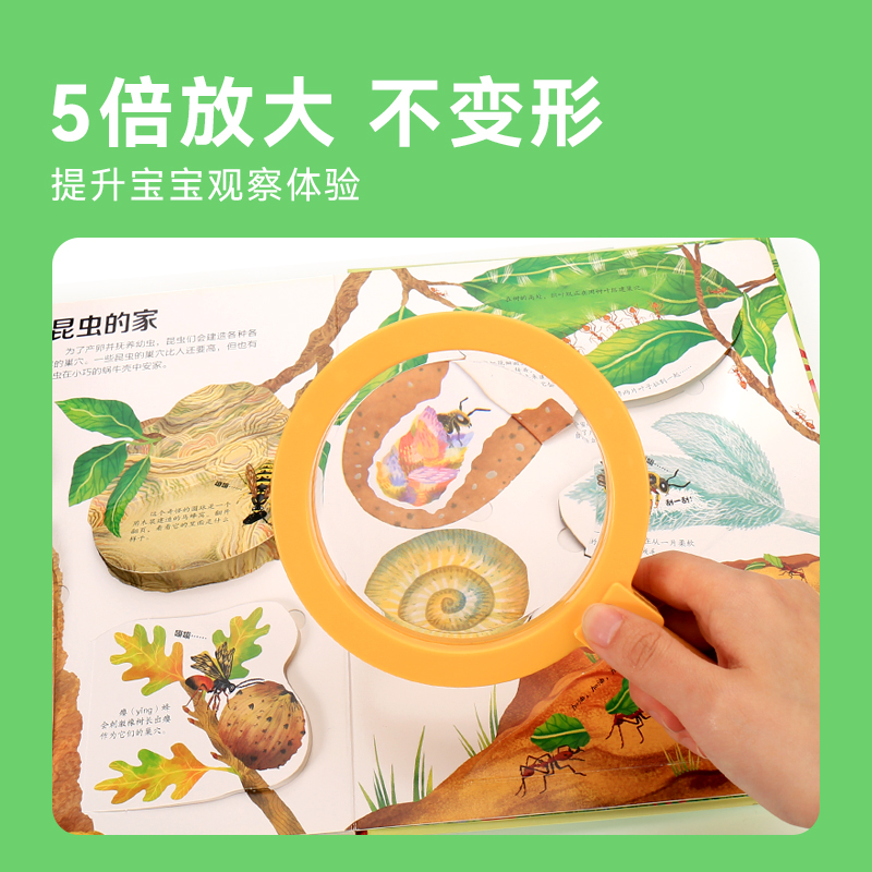 放大镜儿童手持显微高清科学观察镜户外昆虫春游探险可携式益智玩
