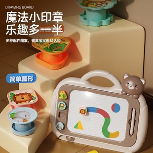 儿童画板家用婴幼儿磁性力写字板可擦宝宝1一2岁涂鸦画画玩具小孩