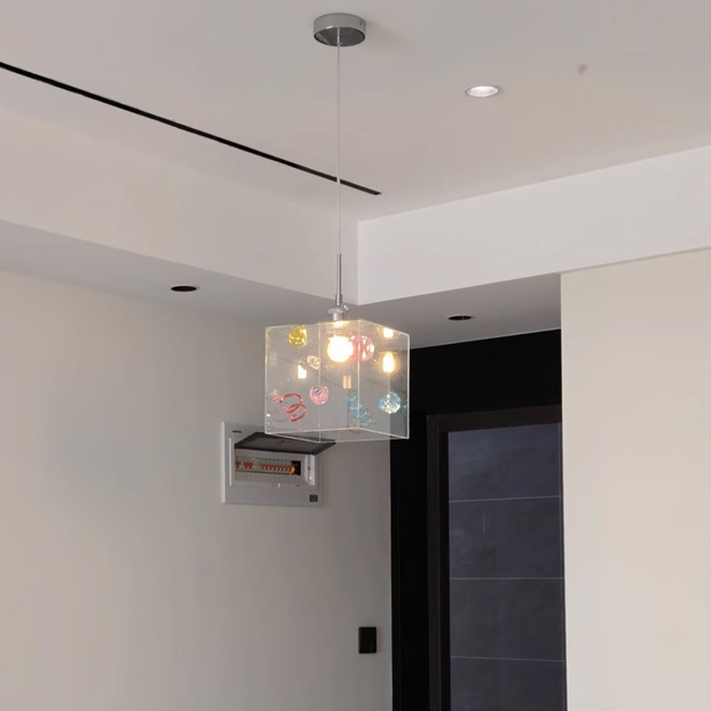多巴胺玻璃小吊灯卧室床头儿童女孩房简约饭厅阳台过道玄关吸顶灯