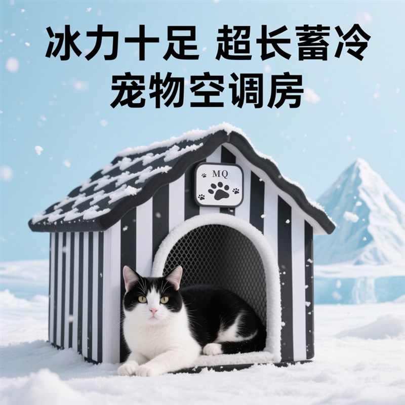 猫咪空调房夏季降l温神器猫窝夏天用的凉感冰窝兔子宠物窝夏日冰