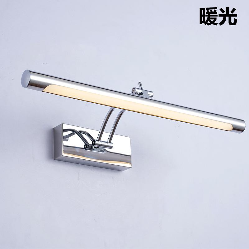 led镜前灯 现代简约浴室卫生间镜柜灯 不锈钢防雾化妆镜灯壁画灯