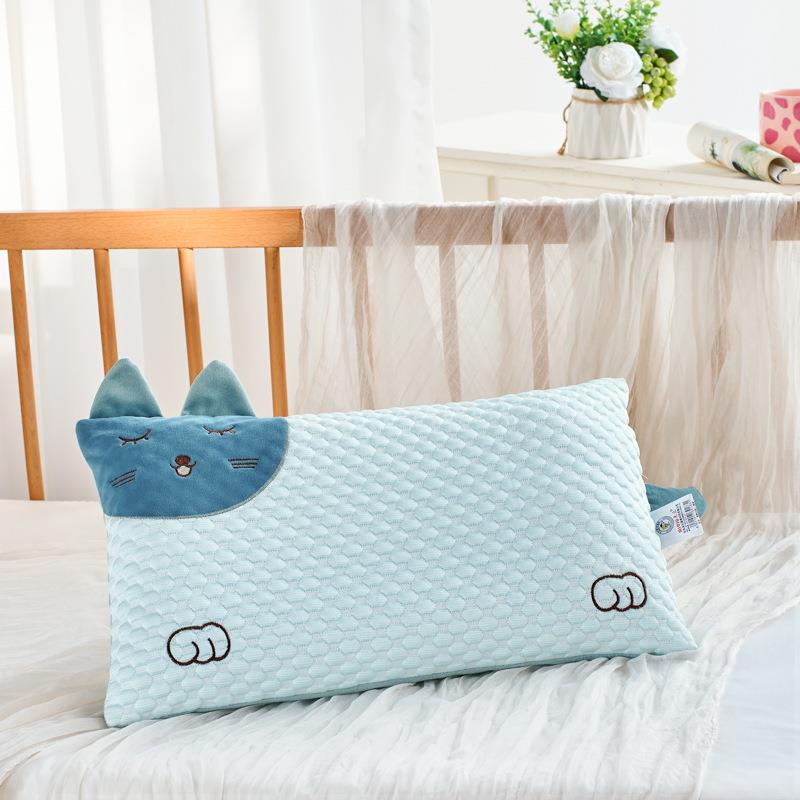 夏天儿童枕头凉豆豆安抚枕幼儿园宝宝3-10岁小孩子专用小枕头荞麦