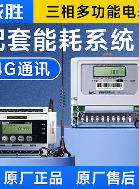 4G远程三相电表长沙威胜DTS343-3三相四线多功能智能电能表 380V