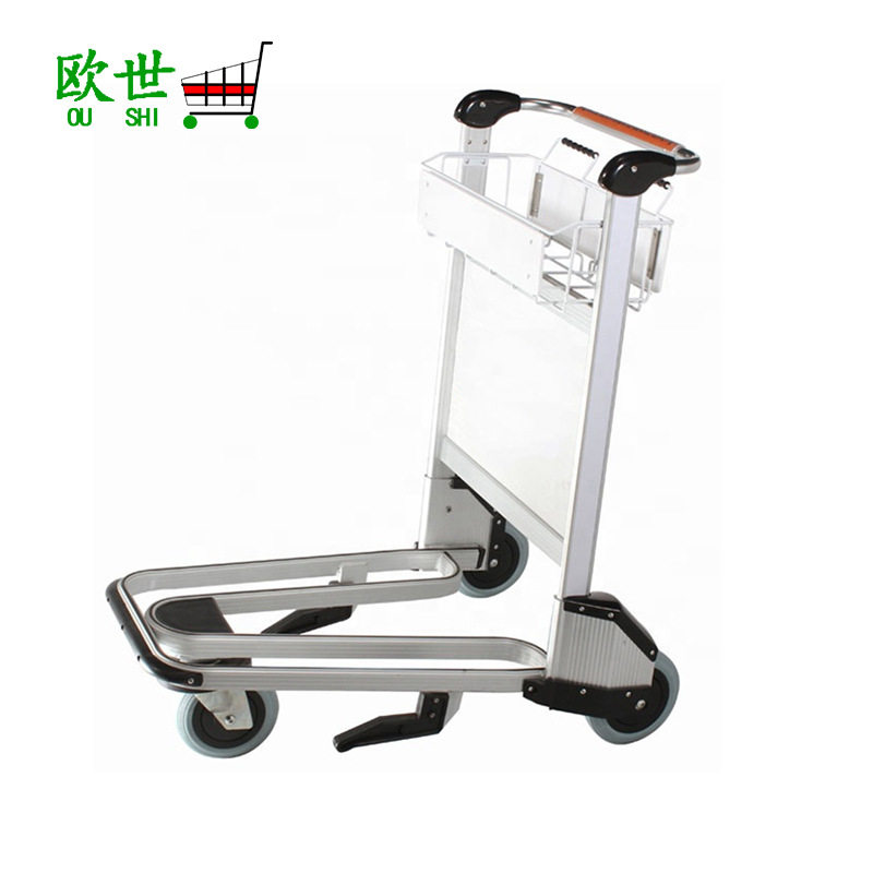 OS-AAT01供应机场行李车 批发铝合金机场车 酒店行 李车机场手推