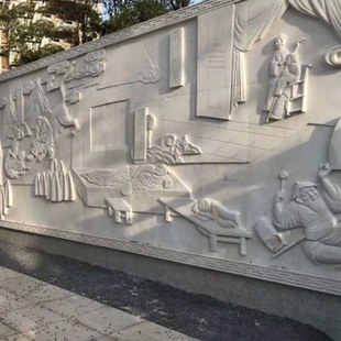 石雕浮雕壁画校园旅游革命广场文化墙大型浮雕群雕人物雕塑