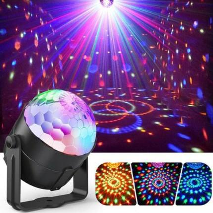 led迷你小魔球 声控自走频闪水晶魔球 ktv炫彩闪光灯 酒吧party灯