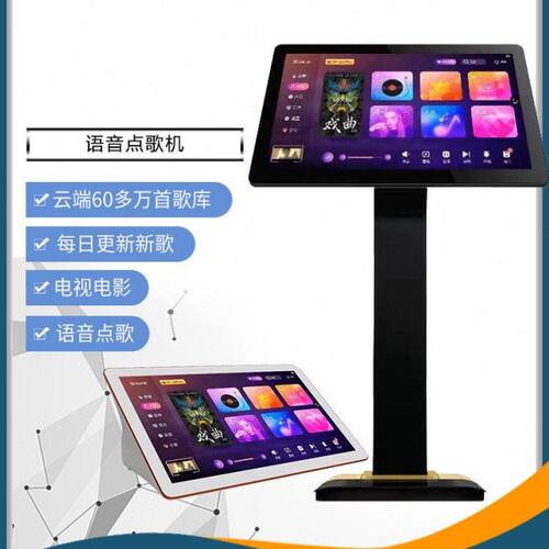 和音元视雷石点歌机触摸屏一体机 家用卡拉OK语音家庭KTV套装新款