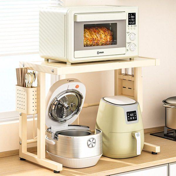 厨房微波炉置物架可伸缩烤箱架子家用台面多功能电饭锅收纳架,厨房/烹饪用具,微波炉置物架,淘宝优惠券,粉丝福利购,淘宝优惠卷