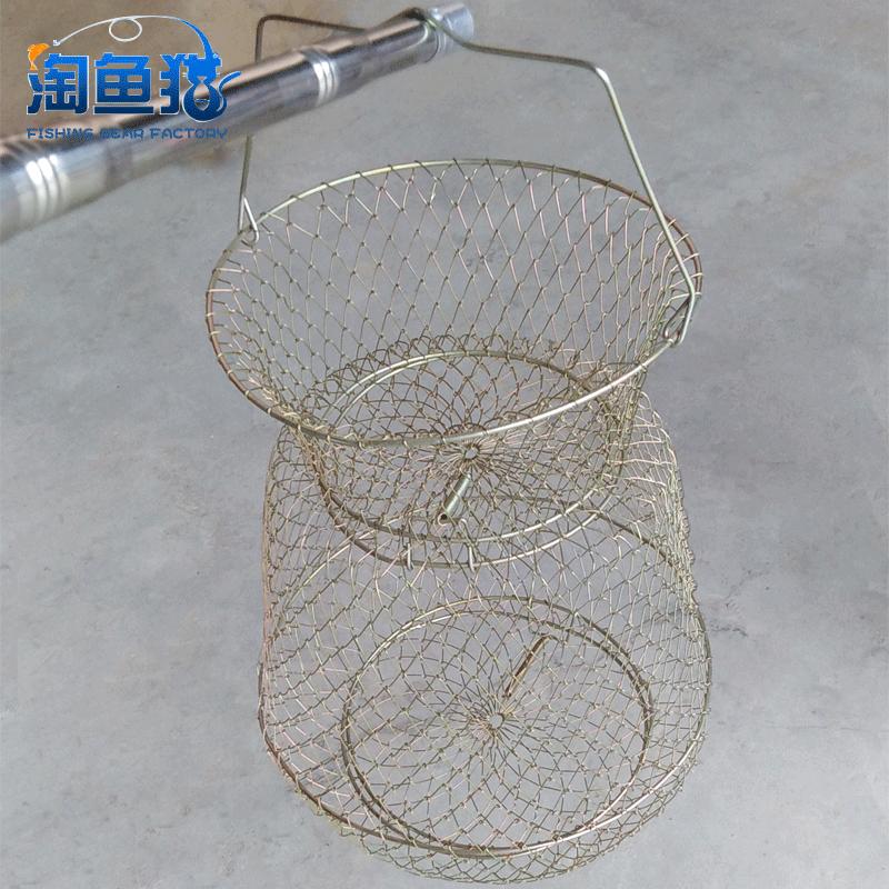 厂家批发 铁丝鱼护鱼篓 防挂鱼护 螃蟹篓虾篓钢丝鱼护篓 渔具配件