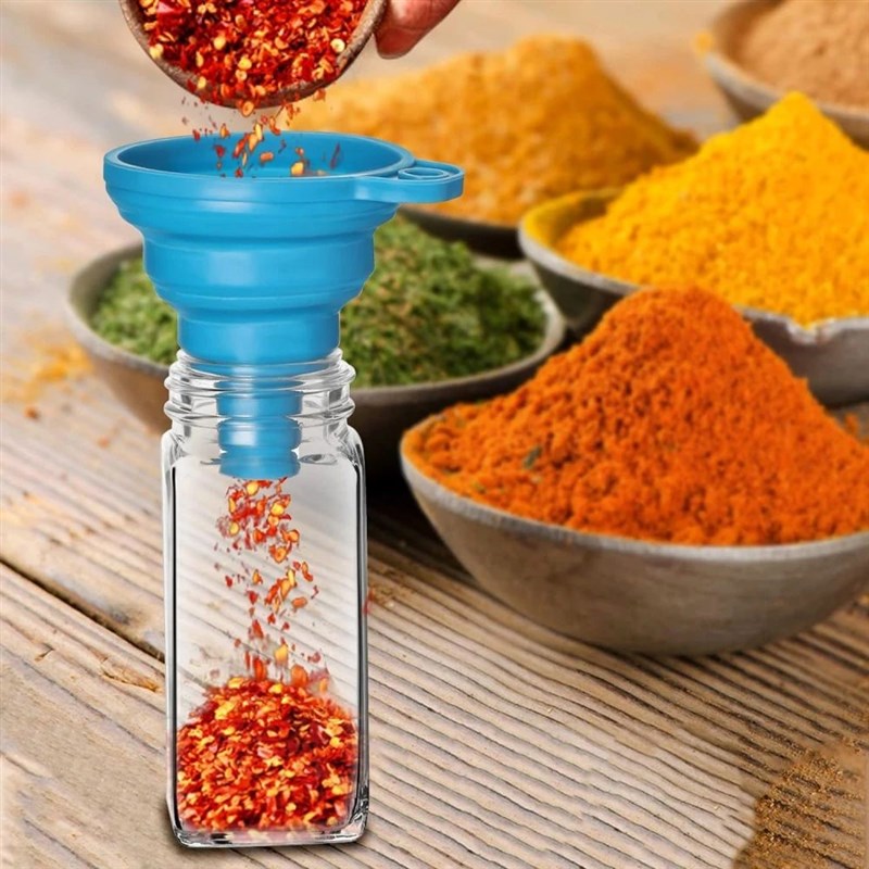 Glasas Spice Jars with Stainless steel Spice Seasoning Conta