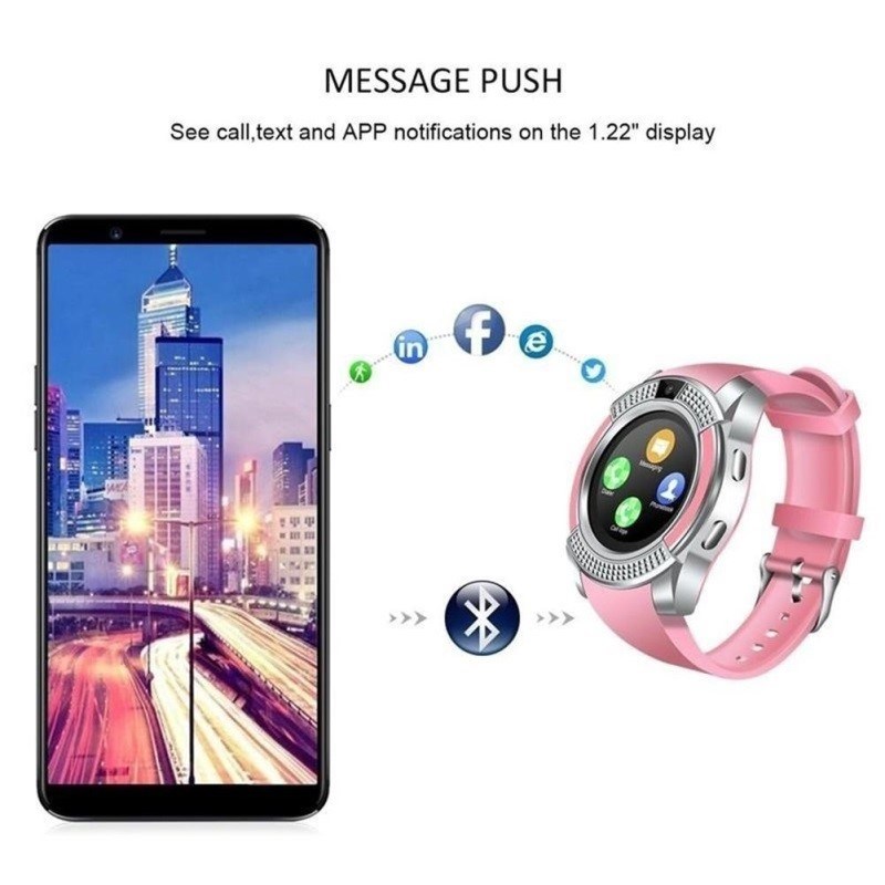 Touch Smart watch with Camera SIMF Card Bluetooth SmartWatch
