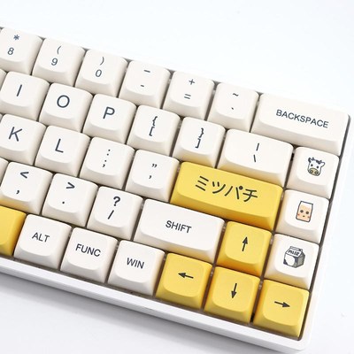 137 Key Honeyj Milk Keycaps PBT Keyboard Keycap XDA Profile