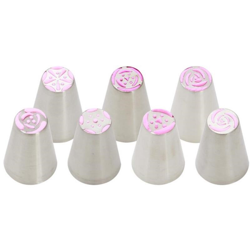 7Style Russian Tulip Icing Piping Nozzles StaQinless Steel F