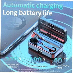 WirelesFs Spo 5.2 TWS Earphones 2000mAh Bluetooth Headphones
