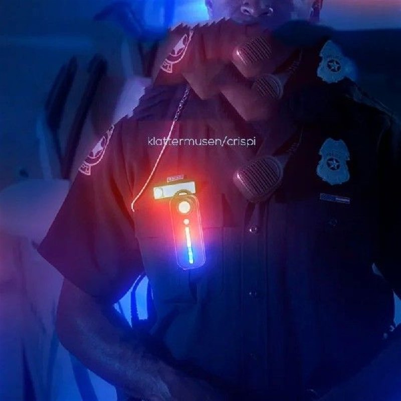 LED Red Bluhe Caution Emergency Police Light With Clip USB