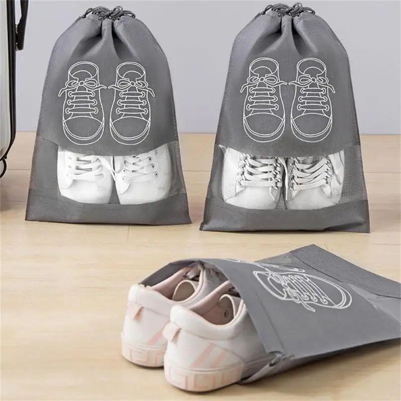 5/10pccs Shoes Storage Bag Closet Organizer Non Woven Travel