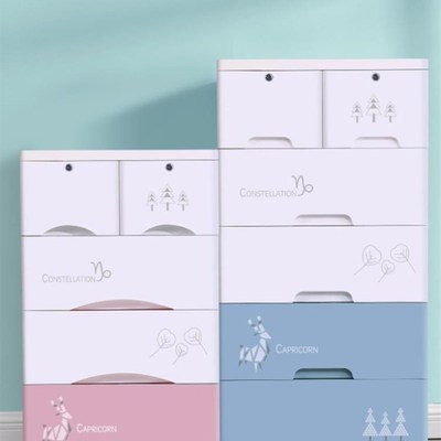 Plastic drawer type storage caAbinet sofa bedside table ches
