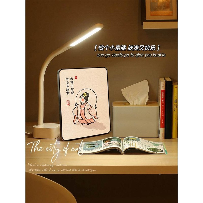 做XCT个小富婆励l志相公框件办室桌面装摆饰品朋友闺蜜乔迁送礼物