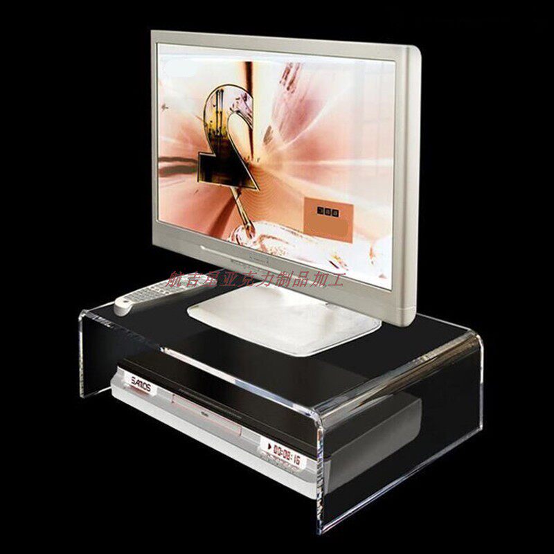 亚克力电脑显示器增高架 办公室桌面键盘收N纳置物架 简约展示架
