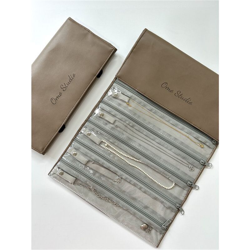 珍珠项链防氧化便携首饰卷包手链收纳G包参展珠宝展示包出差旅行