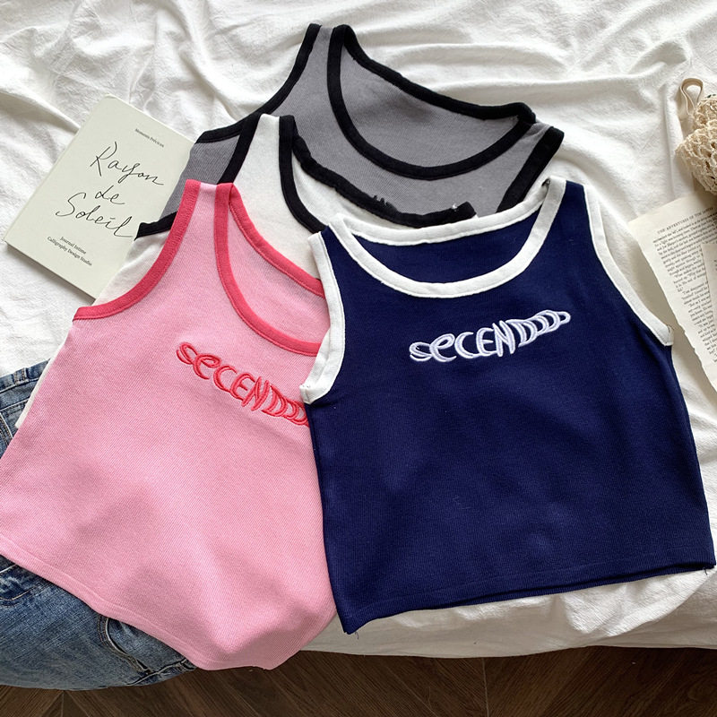 美式白色吊带小背心女夏季打底美背内搭辣妹工字外穿短款别致上衣,女装/女士精品,背心吊带,淘宝优惠券,粉丝福利购,淘宝优惠卷