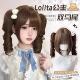 假发女新款 焦糖色lolita可拆卸式 罗马卷doll感抓夹全头套